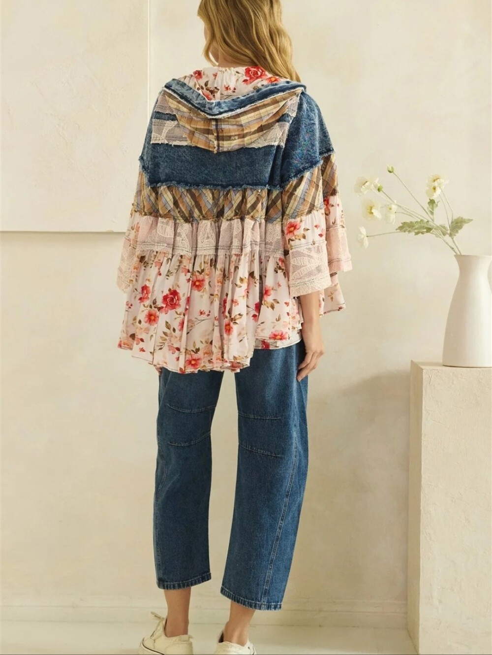 #1791 Oli & Hali Wildflower Wanderer Patchwork Hoodie - Picture 12 of 12
